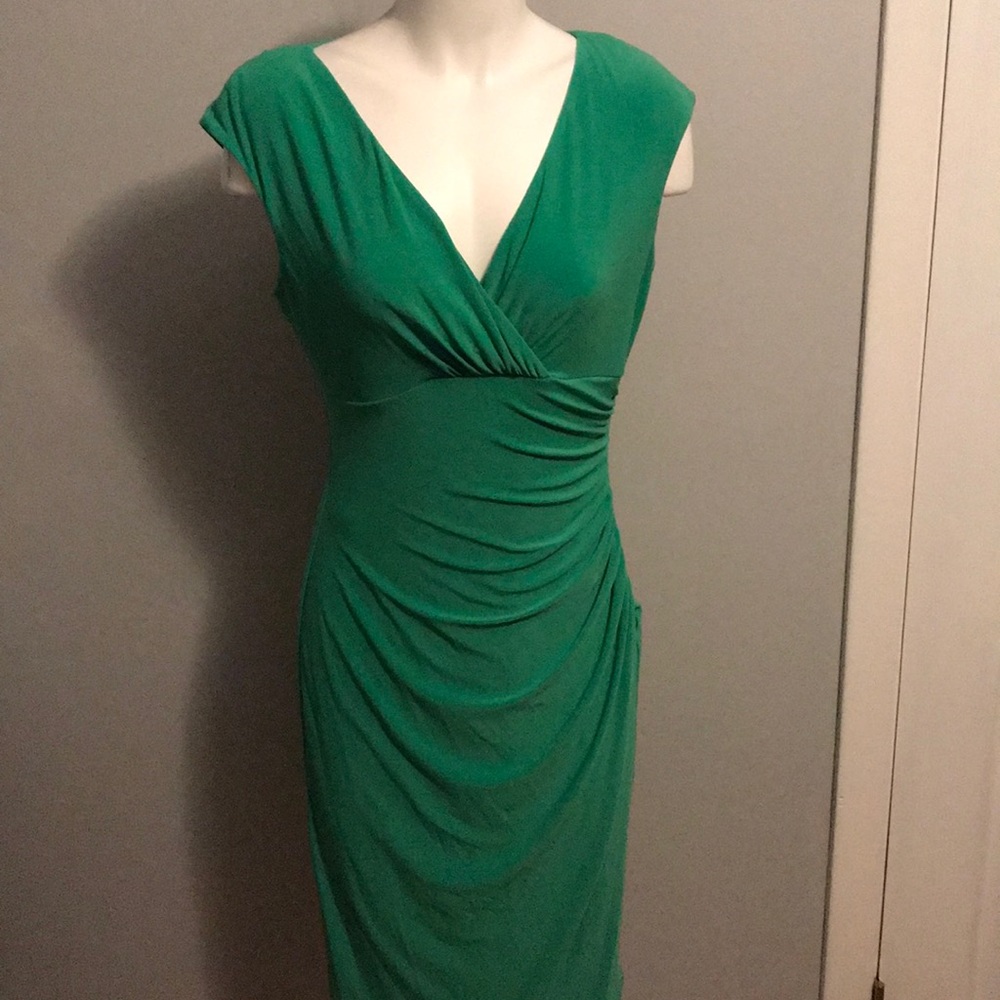 Lauren Green Fitted Dress